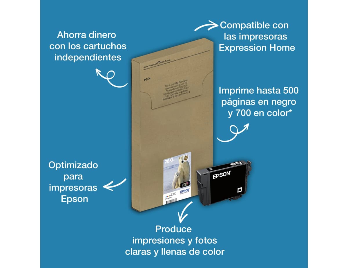 Ink-jet epson 26xl xp-600 / 605 / 700 / 800 700 pag
