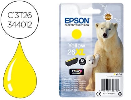 Epson Ink-jet epson 26xl xp-600 / 605 / 700 / 800 amarillo 700 pag