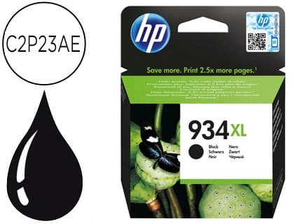 Hp Ink-jet hp 934xl ojp 6230 6830 negro 1000 pag