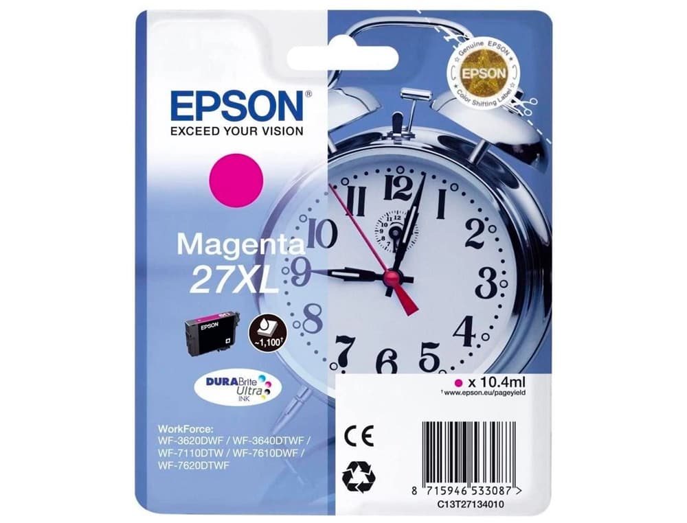 Ink-jet epson 27xl t27134010 wf-3620-40 / 7110 / 7610 / 7620 magenta -1.100 pag-