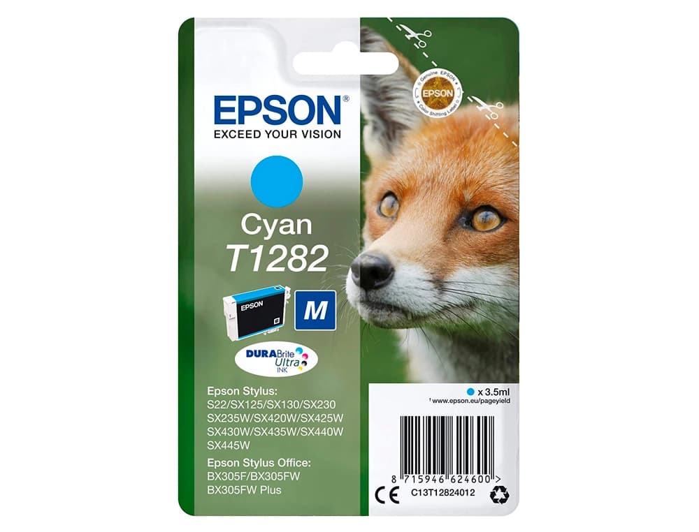 Ink-jet epson t1282 stylus s22 / sx125 cyan -170 pag-