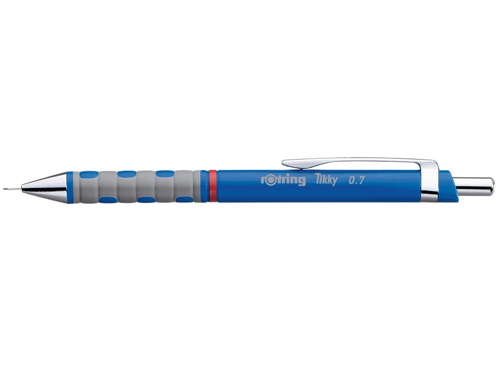 Portaminas Rotring Tikky de 0,7 mm con cuerpo triangular – Azul