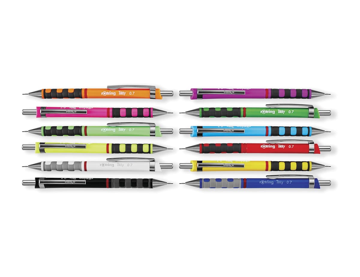 Portaminas Rotring Tikky de 0,5 mm con cuerpo triangular – Azul