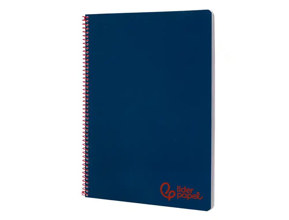Cuaderno espiral liderpapel a4 wonder tapa plastico 80h 90gr cuadro 4mm con margen colores