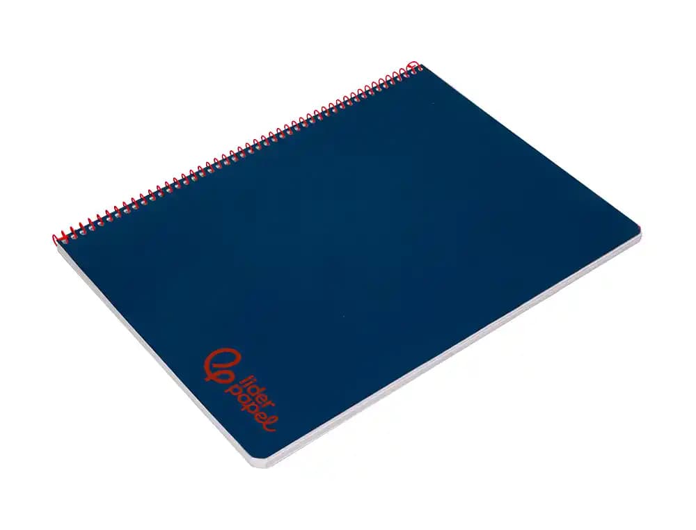 Cuaderno espiral liderpapel a4 wonder tapa plastico 80h 90gr cuadro 4mm con margen colores