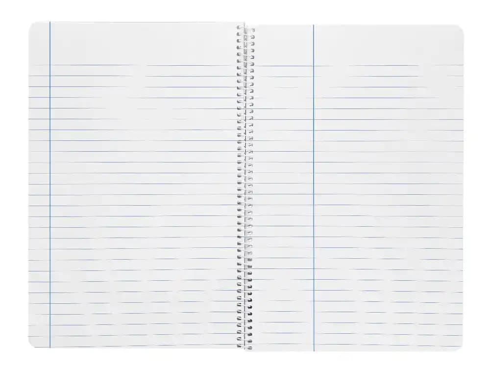 Cuaderno espiral liderpapel wonder tapa plastico 80h 90gr rayado horizontal con margen colores surtidos