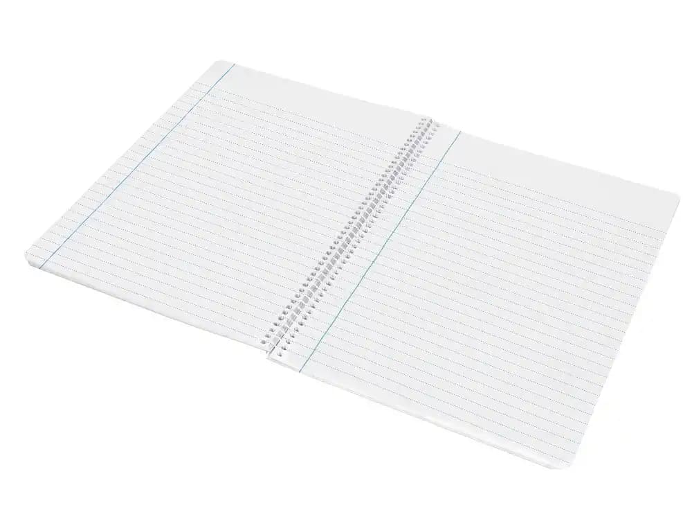 Cuaderno espiral liderpapel wonder tapa plastico 80h 90gr rayado horizontal con margen colores surtidos