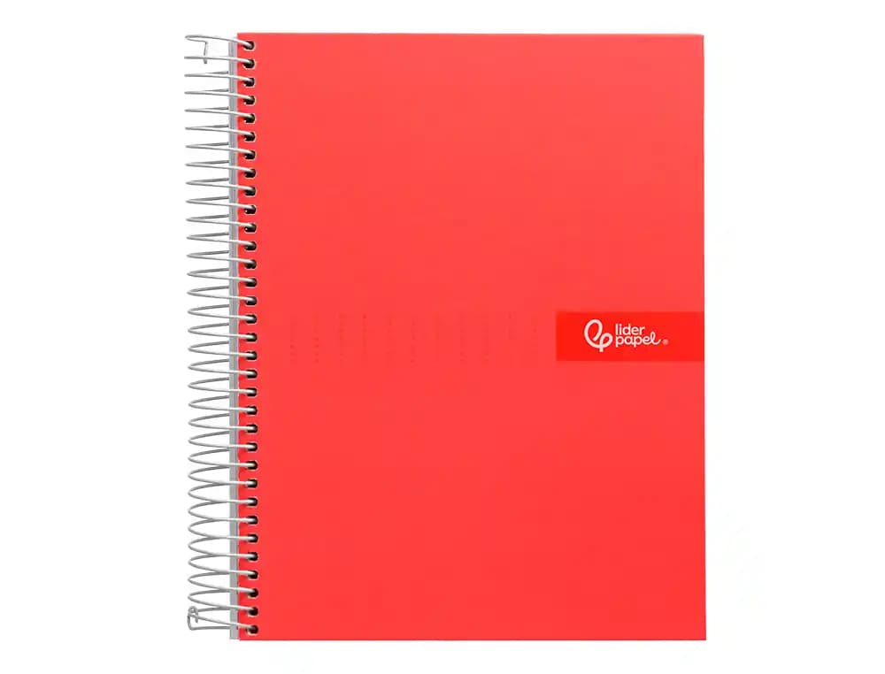 Cuaderno espiral liderpapel crafty tapa forrada 80h 90gr rayado horizontal con margen colores surtidos
