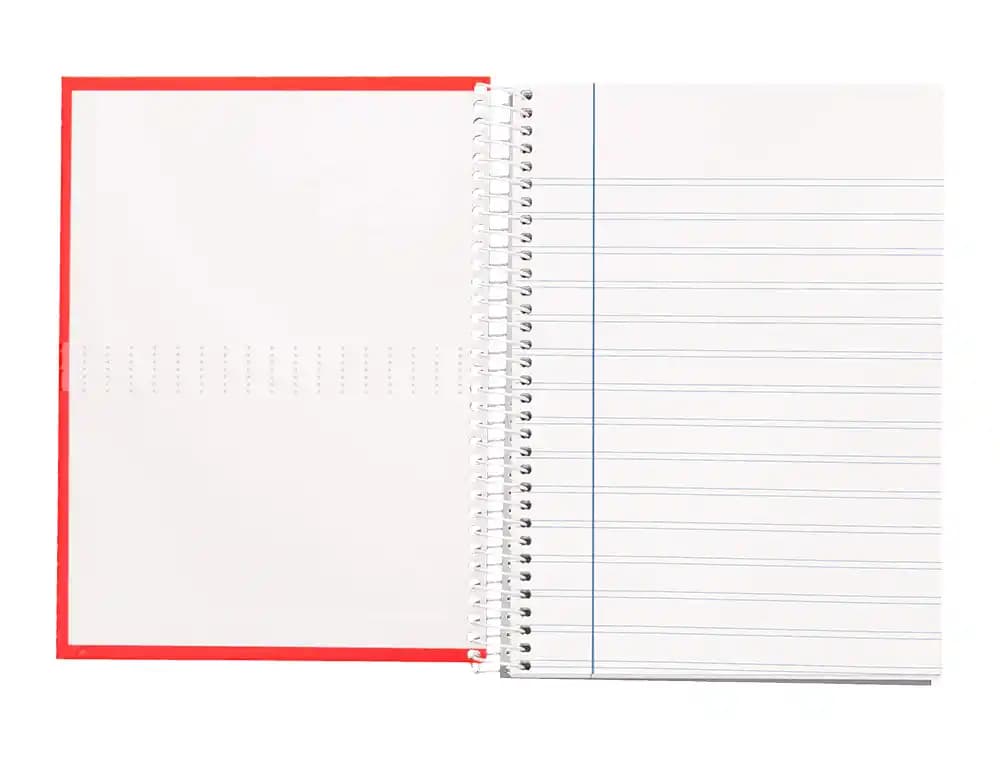 Cuaderno espiral liderpapel crafty tapa forrada 80h 90gr pauta estrecha 2,5mm con margen colores surtidos