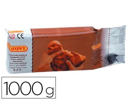 Pasta de modelar Jovi Air Dry de secado al aire, 500 g y 1 kg en 2 colores · 1 kg · Terracota