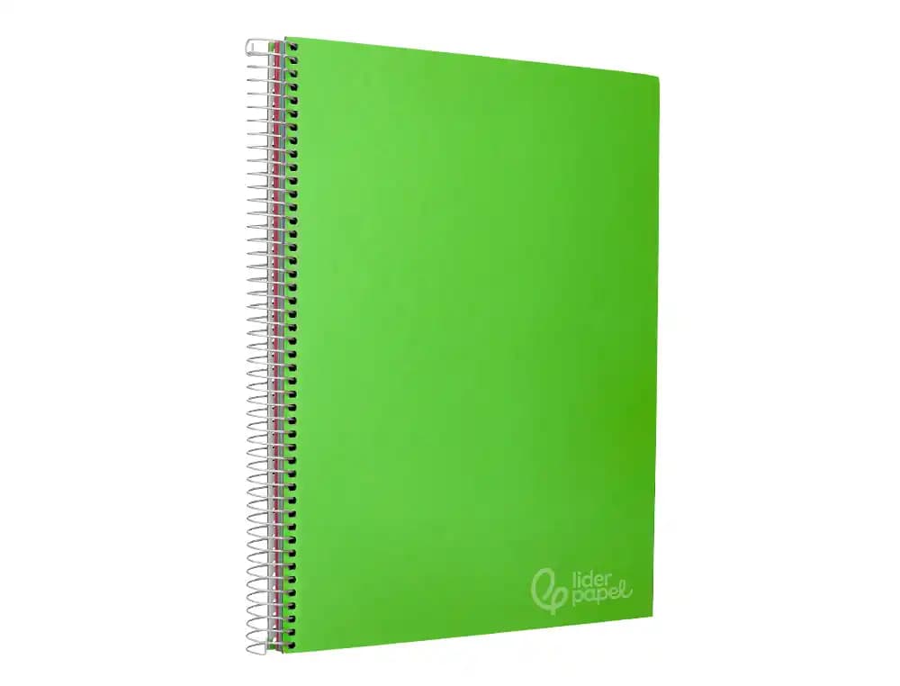 Cuaderno espiral liderpapel a4 micro jolly tapa forrada 140h 75gr cuadro 5mm 5 bandas 4 taladros colores