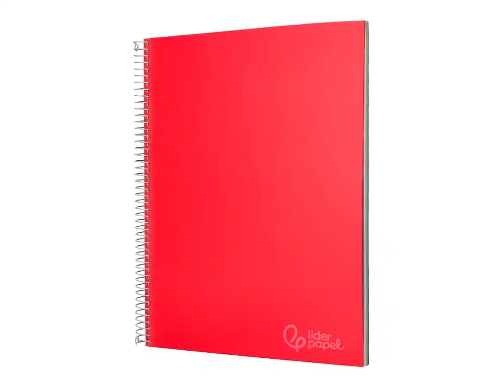 Cuaderno espiral liderpapel a4 micro jolly tapa forrada 140h 75gr horizontal 5 bandas 4 taladros colores surtidos