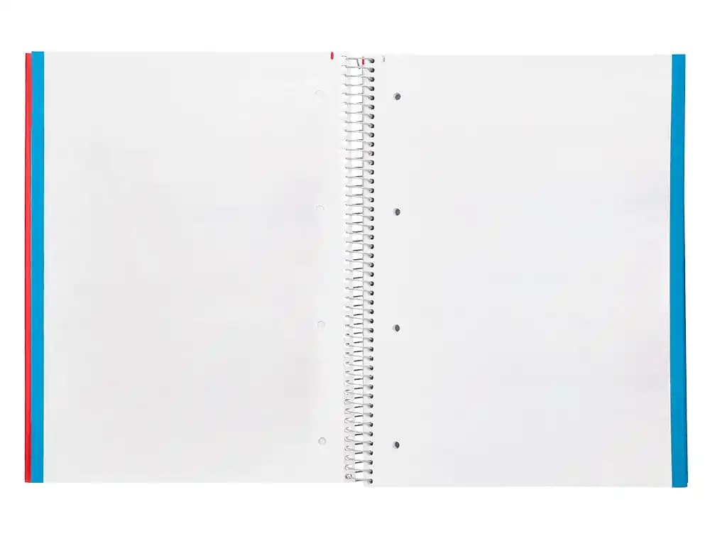 Cuaderno espiral liderpapel a4 micro jolly tapa forrada 140h 75gr liso 5 bandas 4 taladros colores surtidos