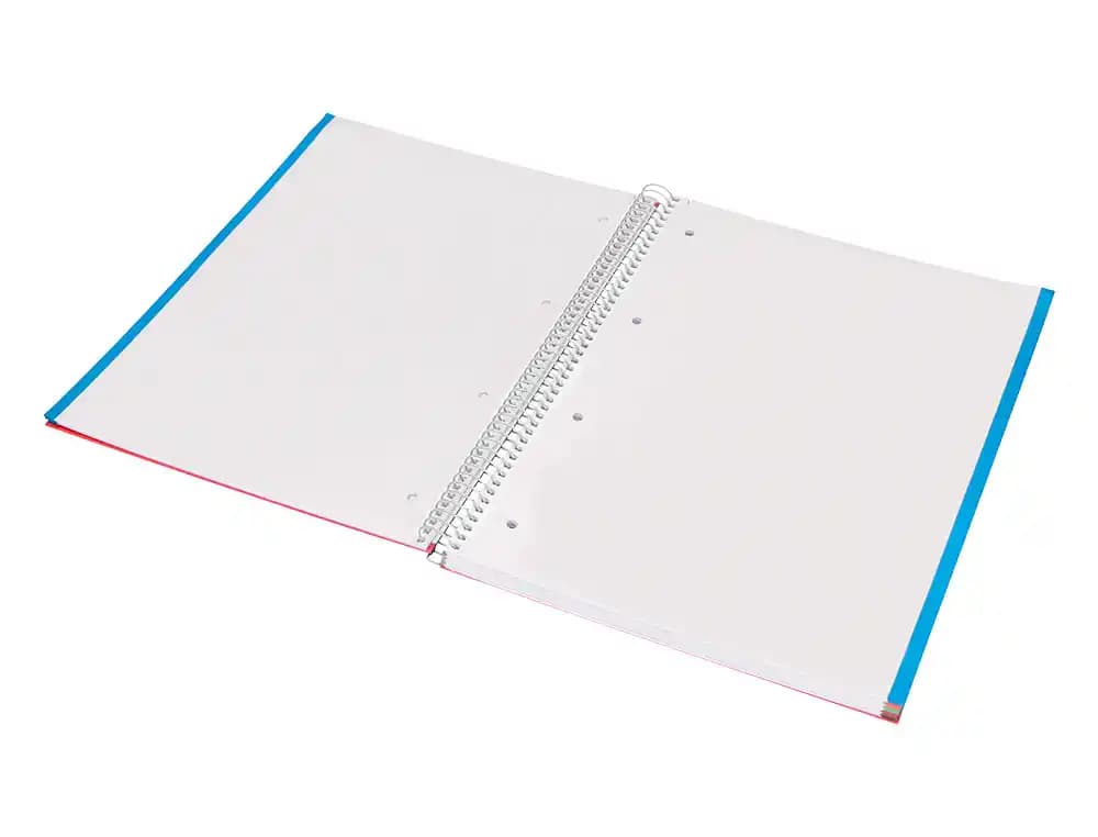 Cuaderno espiral liderpapel a4 micro jolly tapa forrada 140h 75gr liso 5 bandas 4 taladros colores surtidos