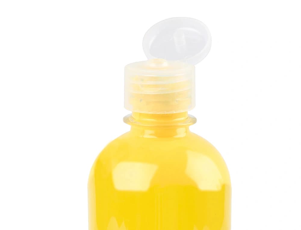 Pintura de dedos Liderpapel en base agua, botella de 500 ml – Amarillo