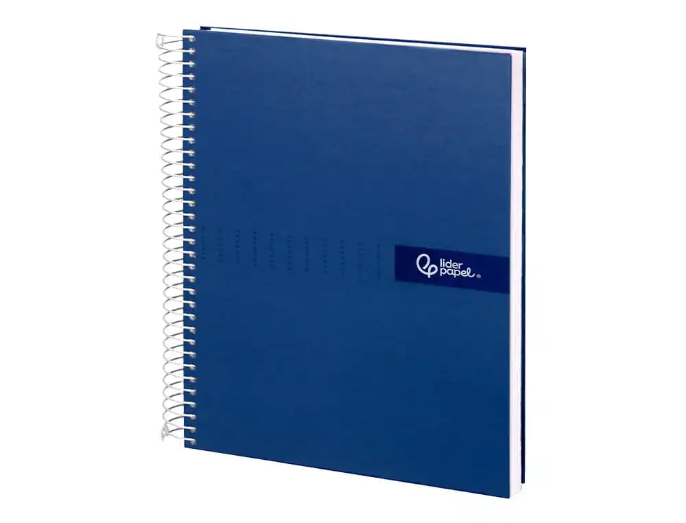 Cuaderno espiral liderpapel a4 crafty tapa forrada 80h 90gr cuadro 4mm con margen colores
