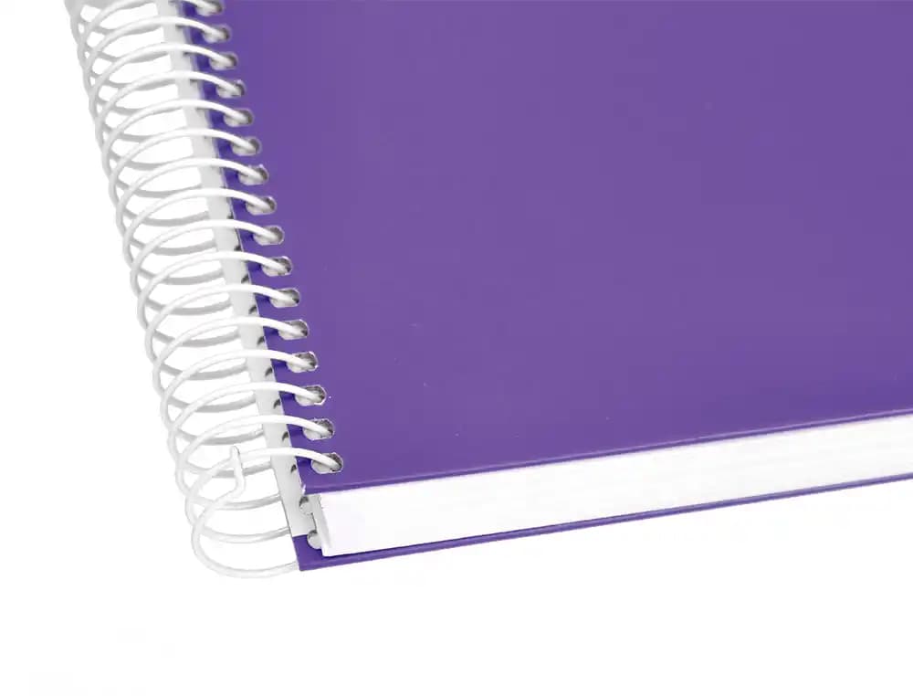 Cuaderno espiral liderpapel a4 crafty tapa forrada 80h 90gr cuadro 4mm con margen colores