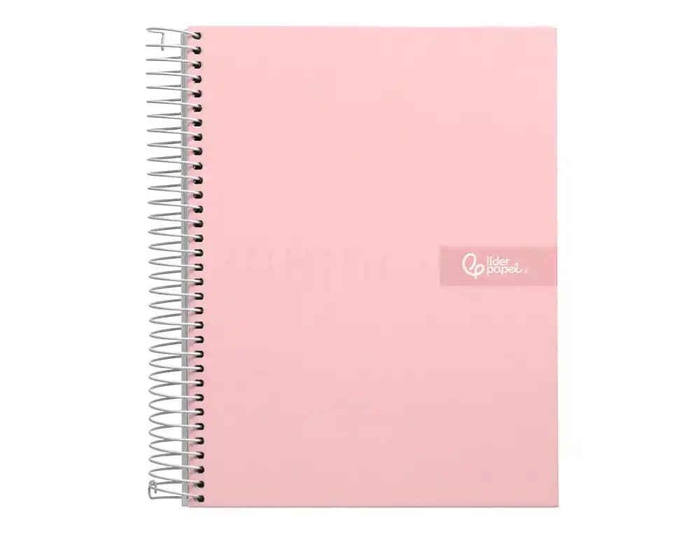 Cuaderno espiral liderpapel a4 crafty tapa forrada 80h 90gr cuadro 4mm con margen colores