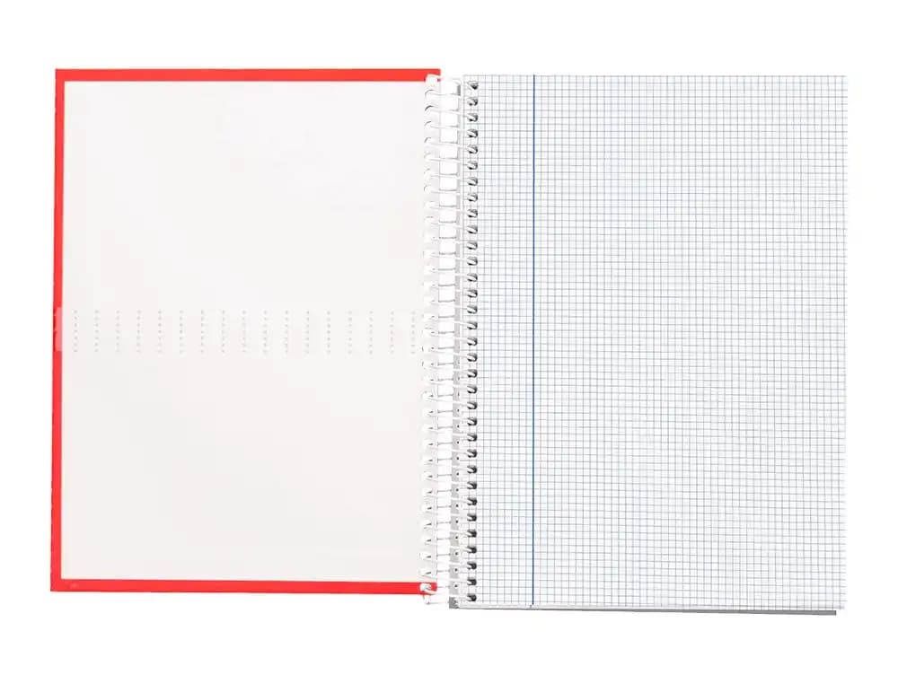Cuaderno espiral liderpapel a4 crafty tapa forrada 80h 90 gr cuadro 3mm con margen colores surtidos
