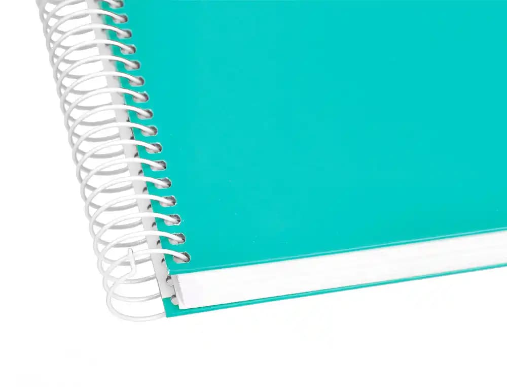 Cuaderno espiral liderpapel a4 micro crafty tapa forrada 120h 90gr cuadro 5mm 5 bandas 4 taladros
