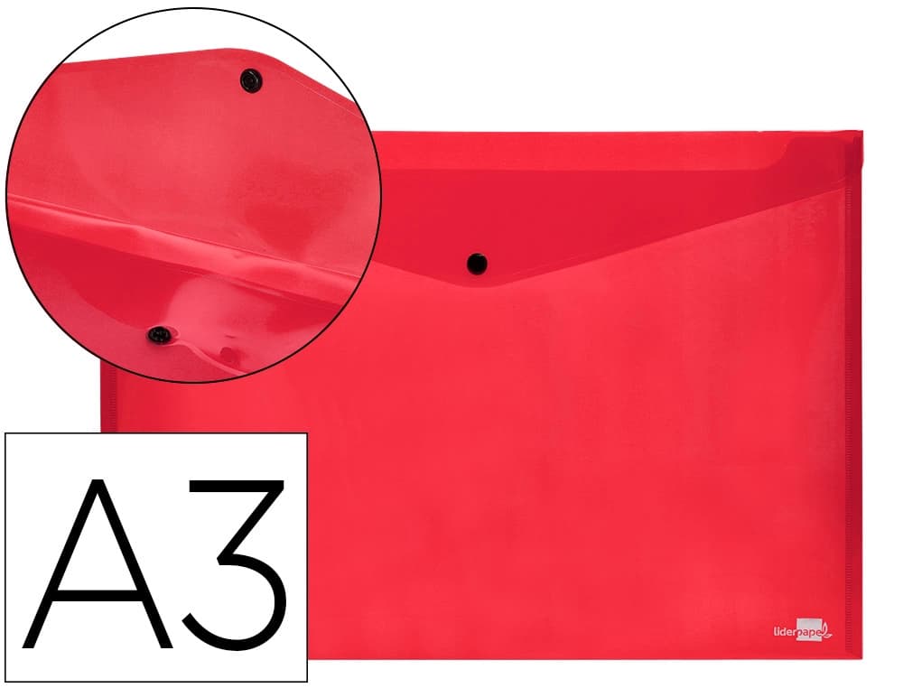 Carpeta liderpapel dossier broche 44243 polipropileno din a3 translucido