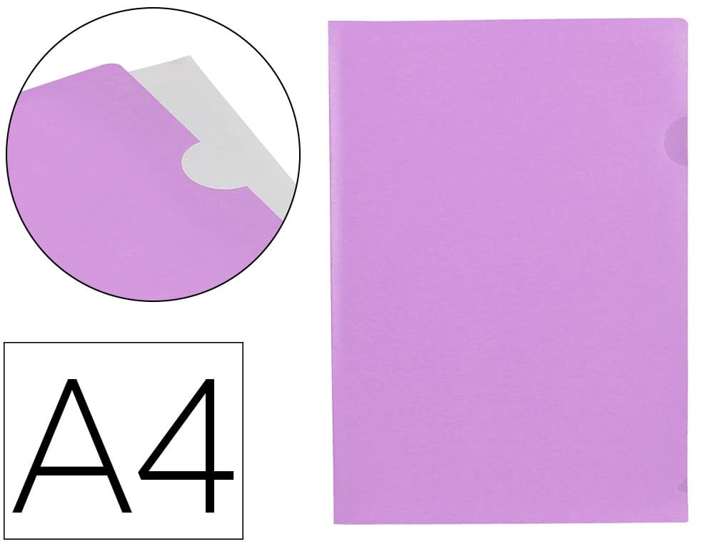 Liderpapel Carpeta liderpapel dossier uñero polipropileno din a4 opaco 20 hojas