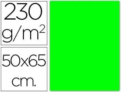Cartulina fluorescente 50x65 cm 230 gr