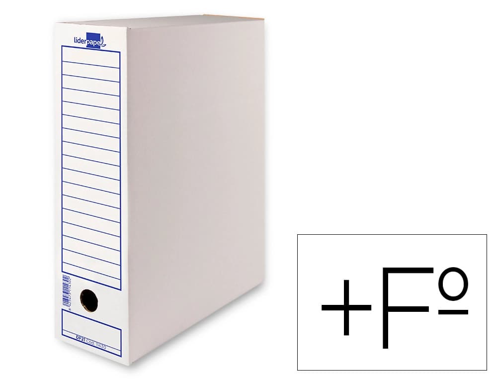 Liderpapel Caja archivo definitivo liderpapel carton reciclado