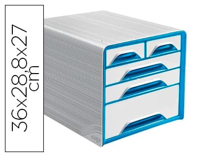 Fichero cajones de sobremesa cep 5 cajones mixtos 360x288x270 mm