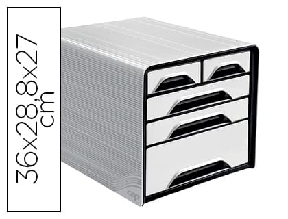 Cep Fichero cajones de sobremesa CEP 5 cajones mixtos 360x288x270 mm