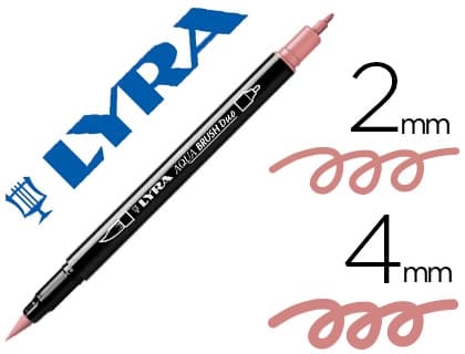 Rotulador acuarelable Lyra Aqua Brush de doble punta, fina y pincel – Rosa carmín