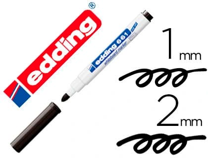 Rotulador edding para pizarra blanca 661 punta redonda 1-2 mm