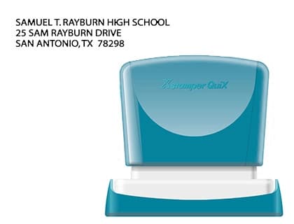 Sello x'stamper quix personalizable medidas 14x60 mm q-14