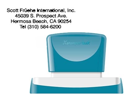 Sello x'stamper quix personalizable medidas 28x78 mm q-24