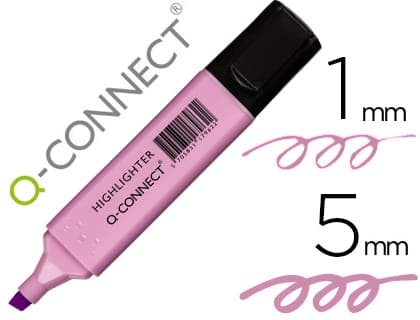 Rotulador q-connect fluorescente punta biselada