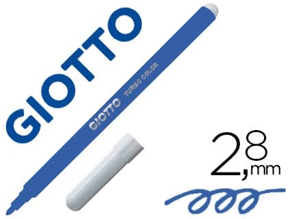 Rotulador giotto turbo color lavable con punta bloqueada unicolor