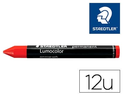 Cera staedtler para marcar lumocolor permanente omnigraph 236 caja de 12 unidades