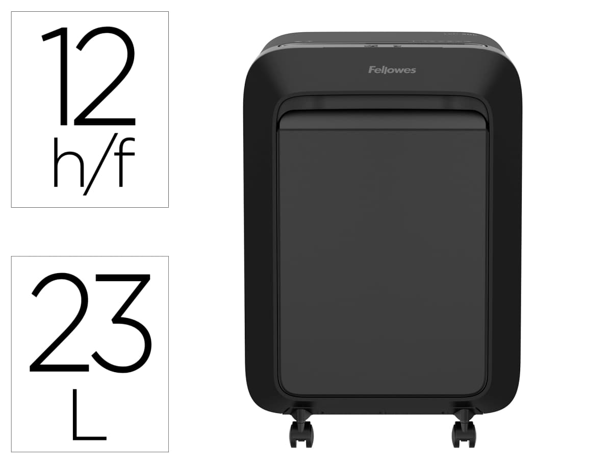 Fellowes Destructora de documentos fellowes lx211 capacidad de 15 hojas seguridad p5 papelera 23 l grapas