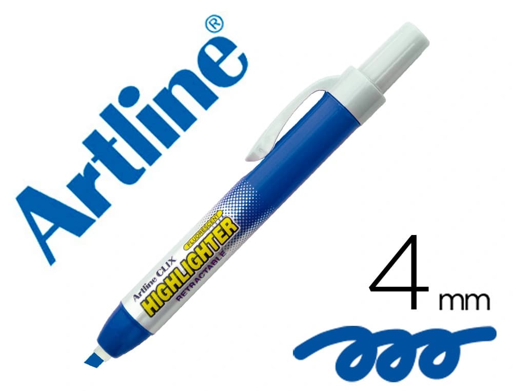 Artline Rotulador artline clix fluorescente ek-63 punta biselada 4 mm
