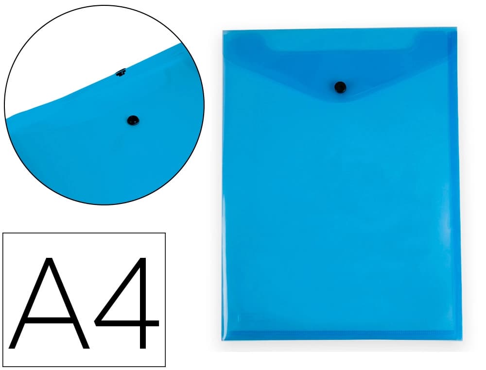 Liderpapel Carpeta liderpapel dossier broche polipropileno din a4 formato vertical con fuelle translucido