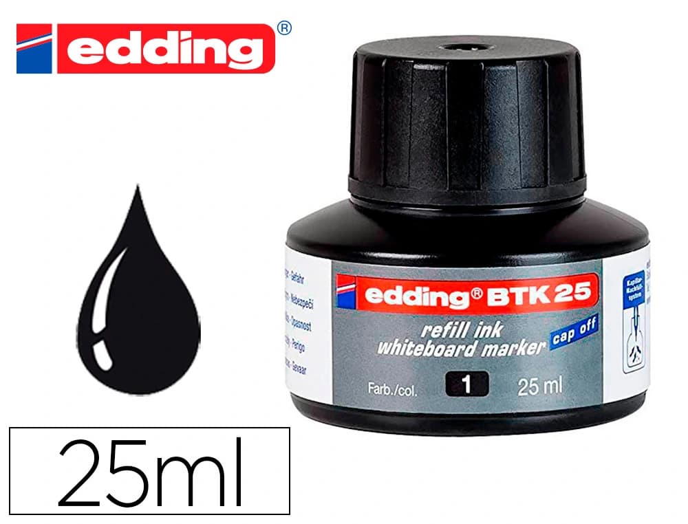 Edding Tinta rotulador edding pizarra blanca btk-25 bote 25 ml