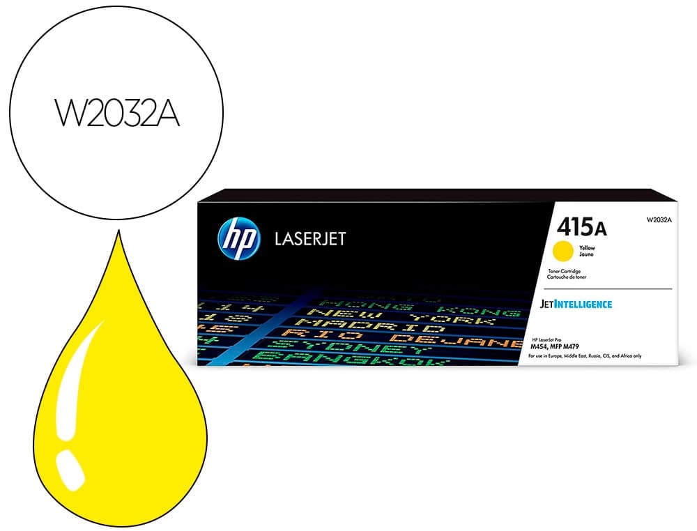 Hp Toner hp 415a para hp color laserjet pro m454 mfp m479 2100p