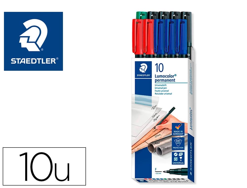 Staedtler Rotulador staedtler lumocolor permanente 318 punta fina 0,6 mm