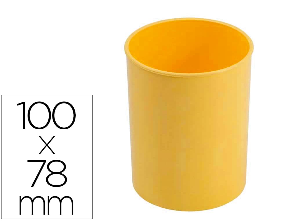 Faibo Cubilete portalapices faibo opaco plastico diametro 78 mm alto 100 mm