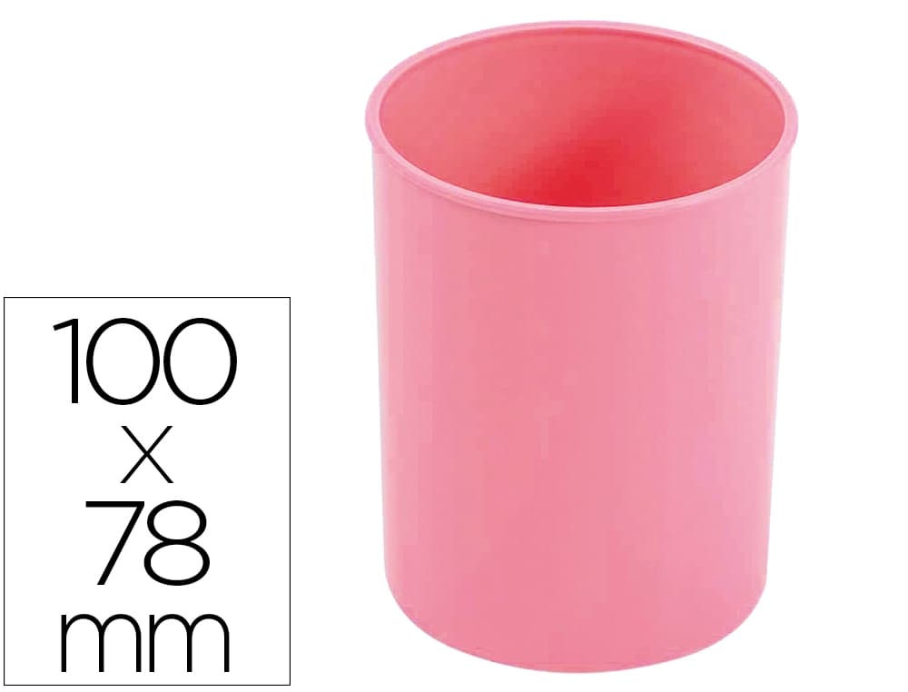 Cubilete portalapices faibo opaco plastico diametro 78 mm alto 100 mm