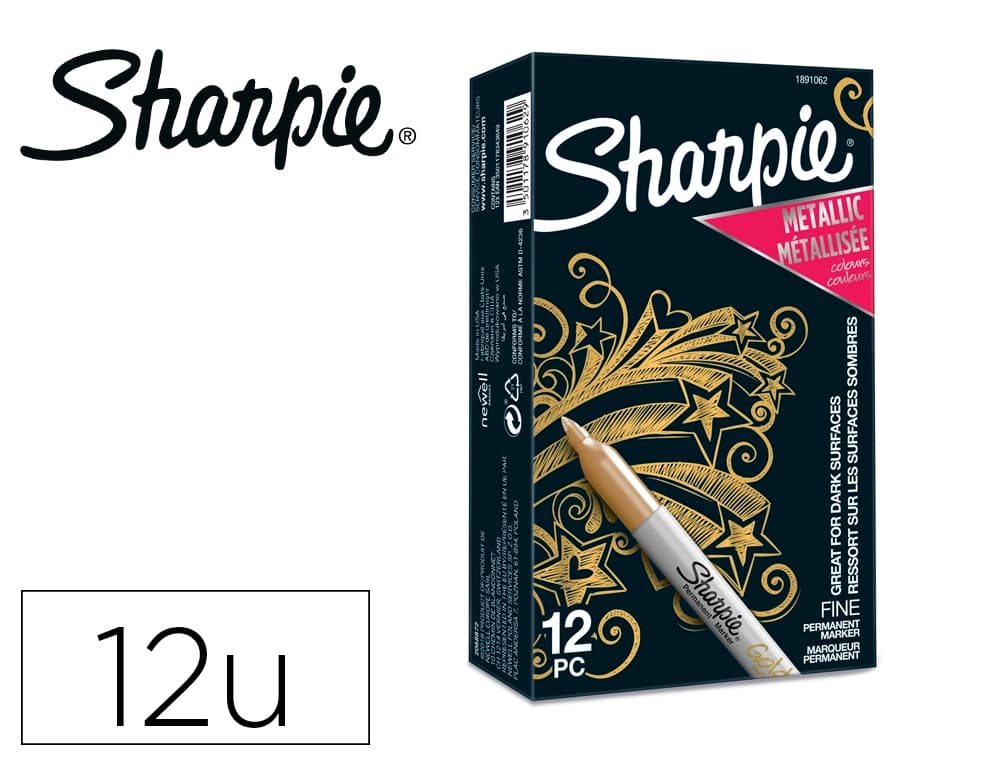 Sharpie Rotulador sharpie permanente fino metallic