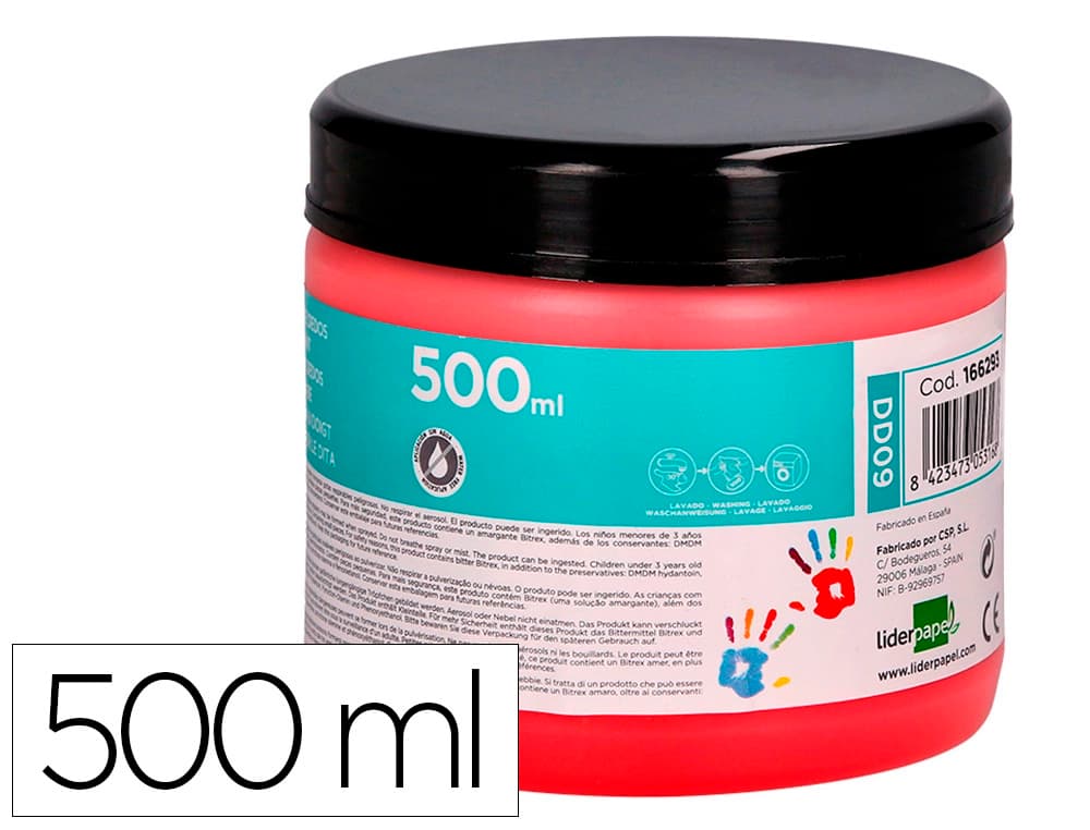 Liderpapel Pintura dedos liderpapel tarrina de 500 ml