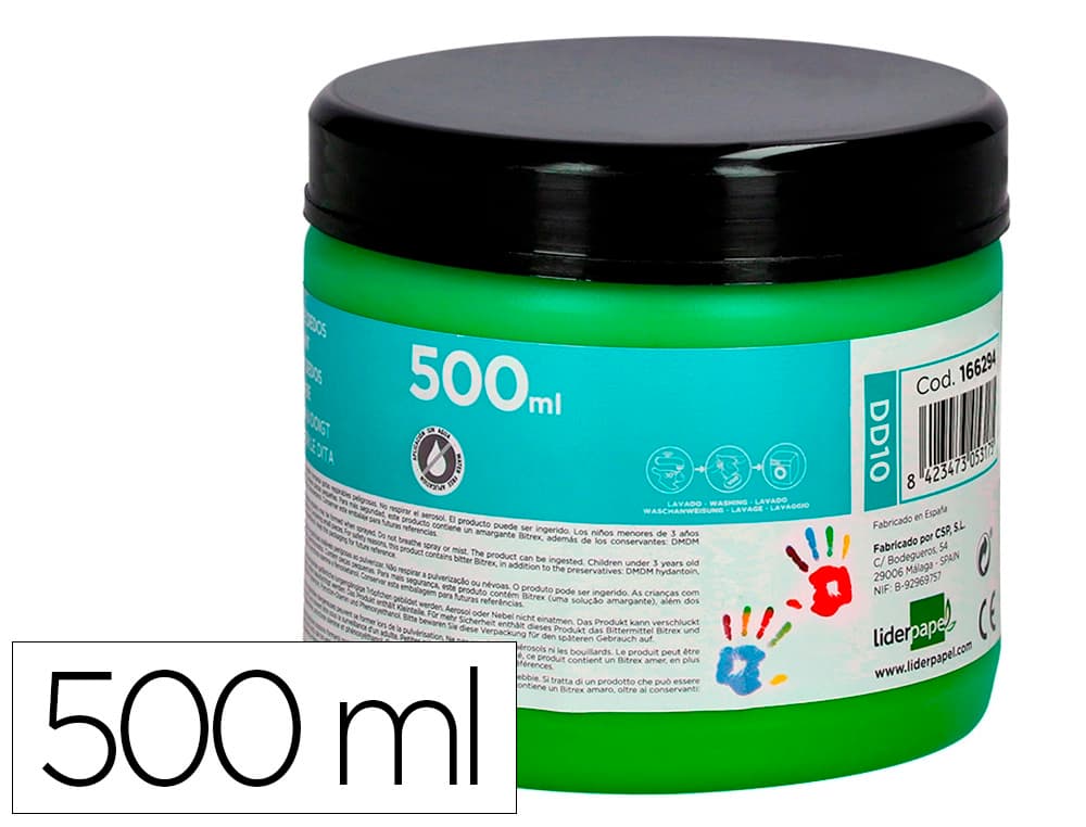 Liderpapel Pintura dedos liderpapel tarrina de 500 ml