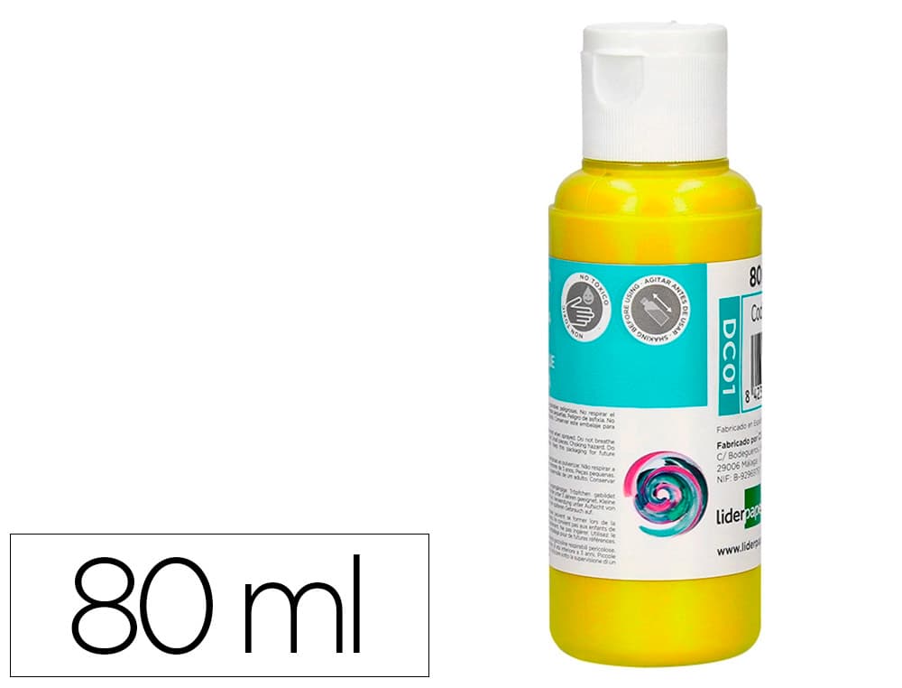 Liderpapel Pintura acrilica liderpapel bote de 80 ml