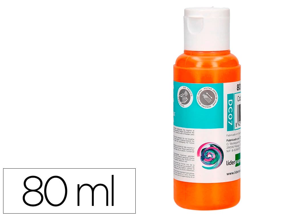 Pintura acrilica liderpapel bote de 80 ml